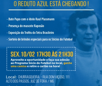 Cruzeiro faz ação para torcedores na Churrasqueira Alto dos Passos